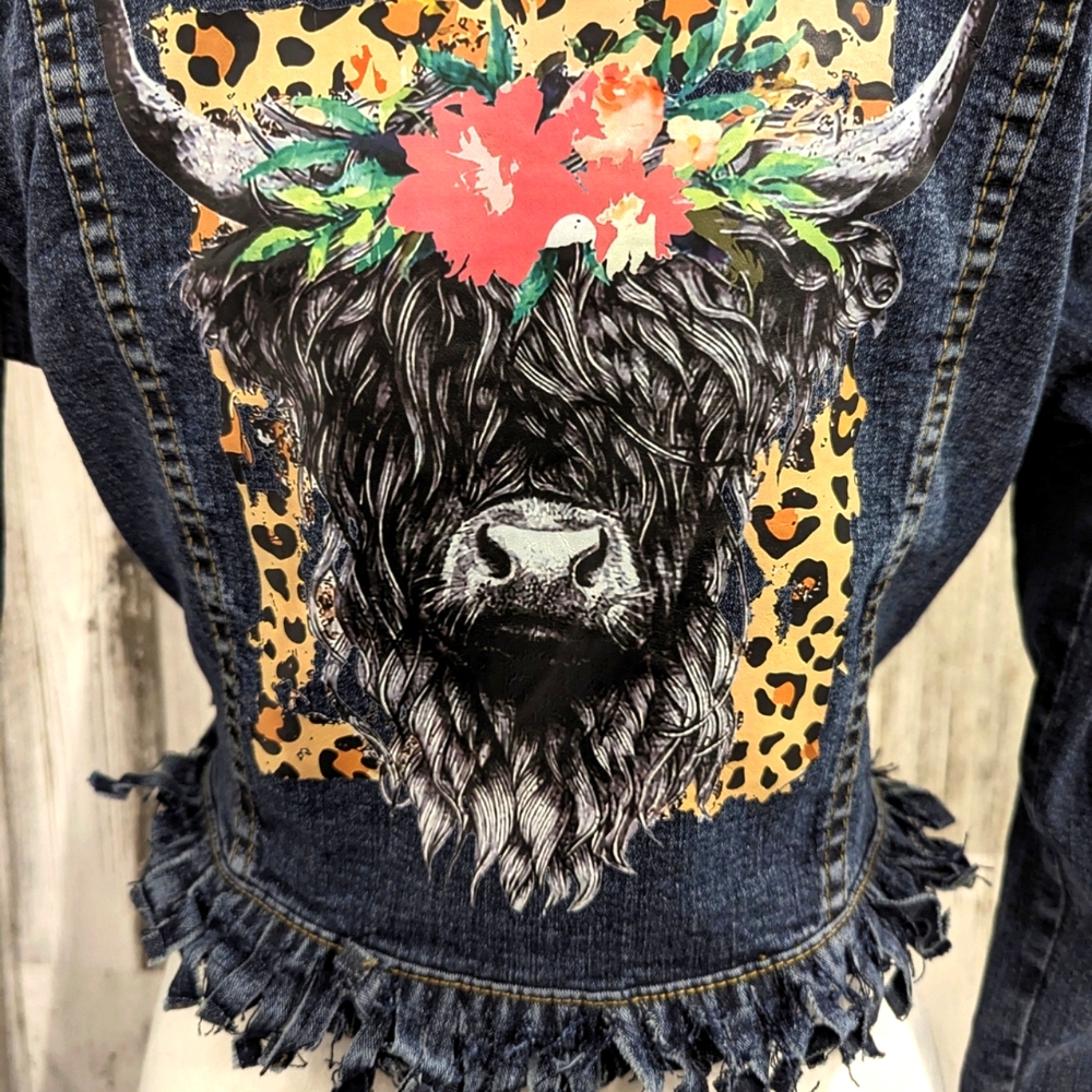 Handmade jean jacket size M